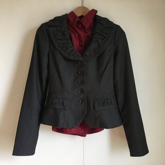 Vintage Y2K le chateau Victorian Steampunk Vest, Blazer and Shirt Set - Picture 1 of 15